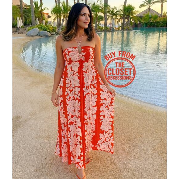 RARE!!! MANGO BLOGGER FAVE!!! Floral Maxi Dress NWT - Picture 4 of 16